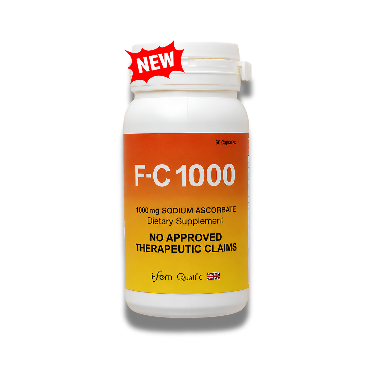 F-C 1000 Sodium Ascorbate Vitamin C | 60 Capsules | I-Fern USA