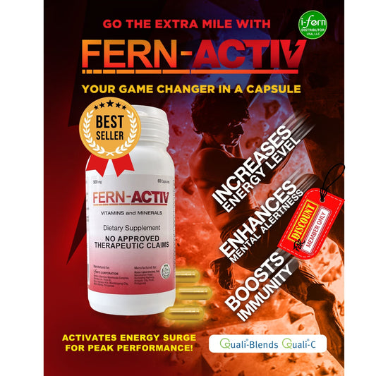 FERN-ACTIV 60 Capsules I-Fern USA
