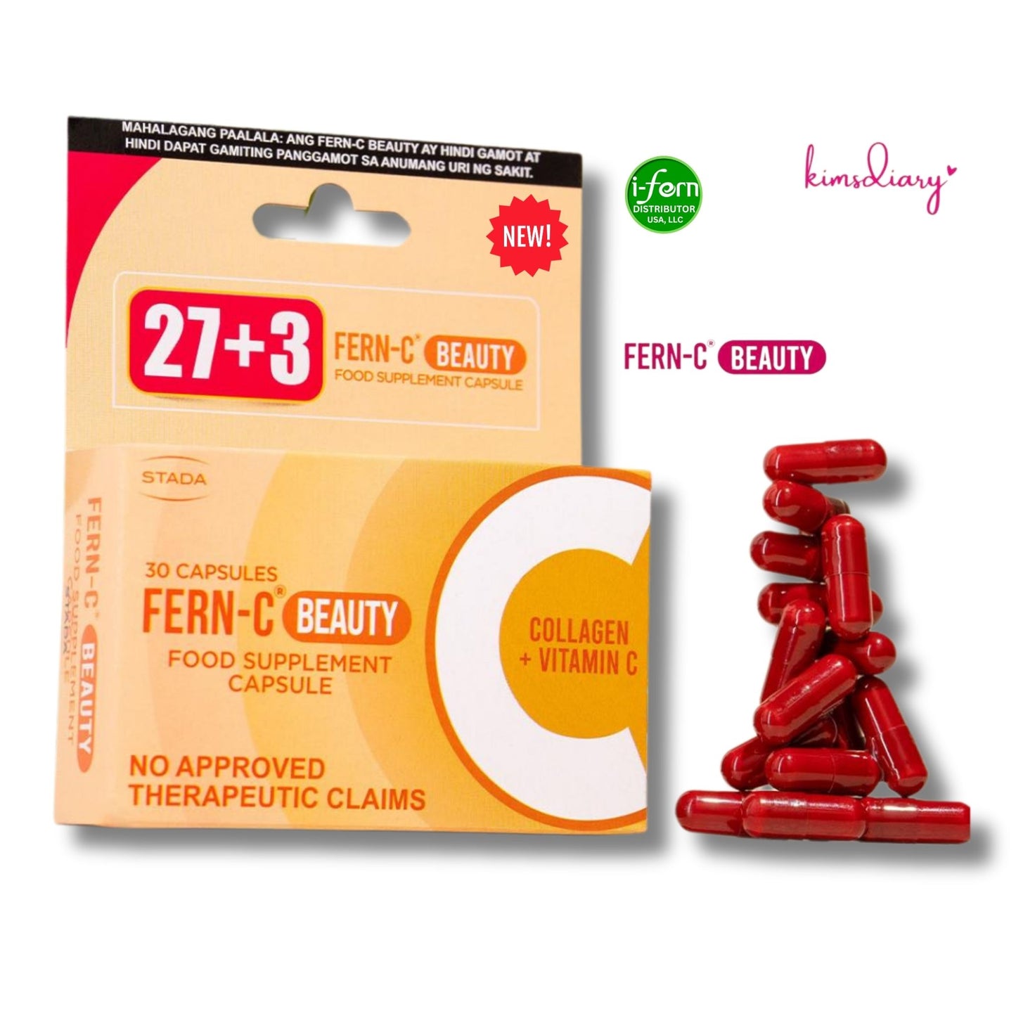 Fern-C Beauty Collagen 30 Capsules I-fern USA