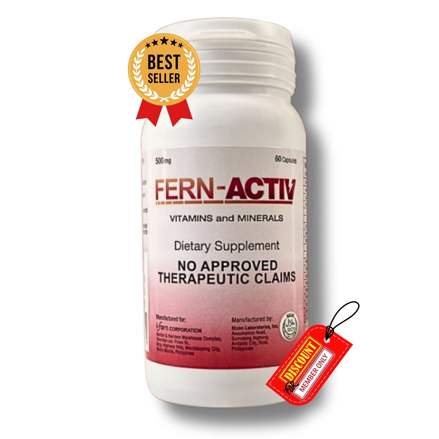 FERN-ACTIV 60 Capsules I-Fern USA