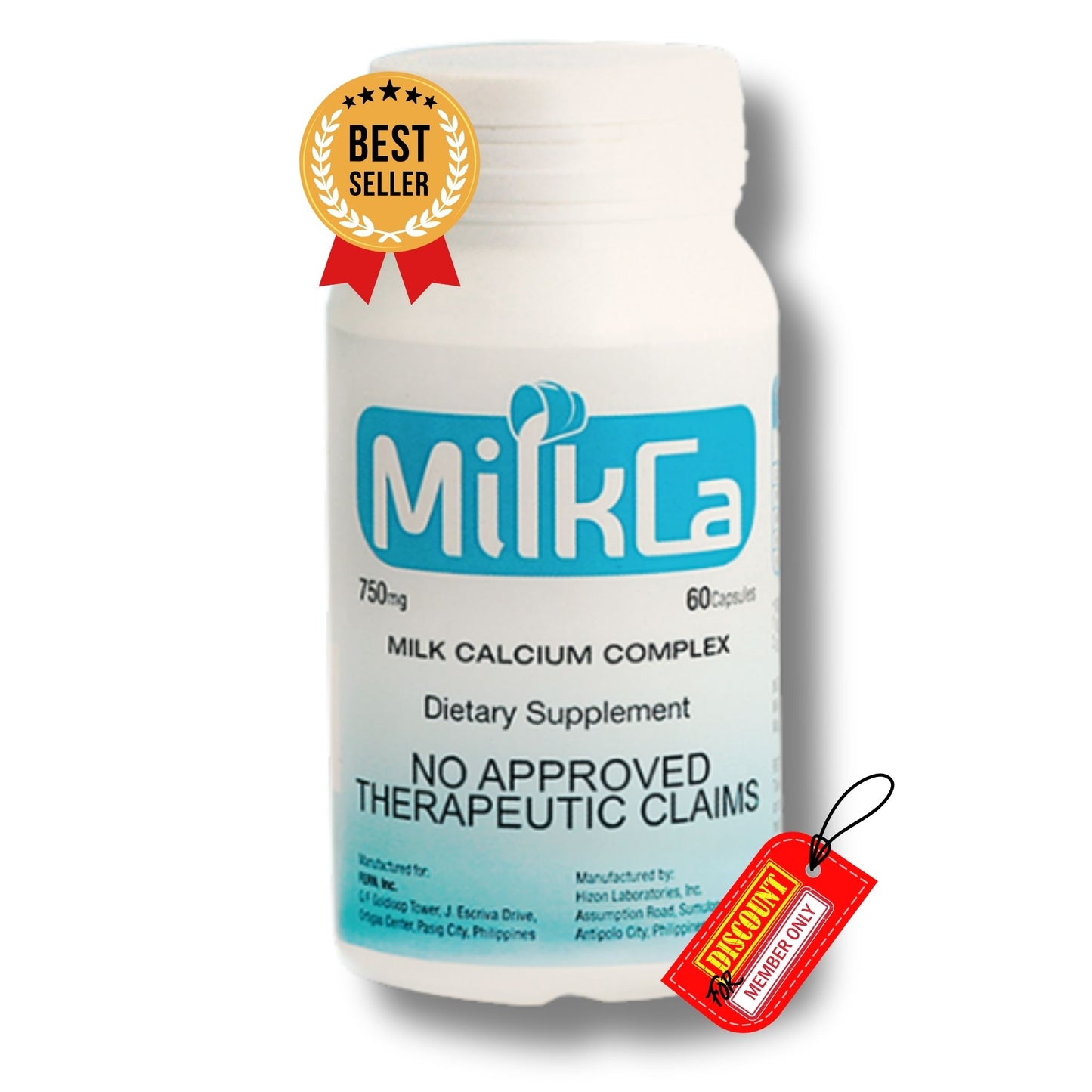 MilkCa 60 Capsules I-Fern USA