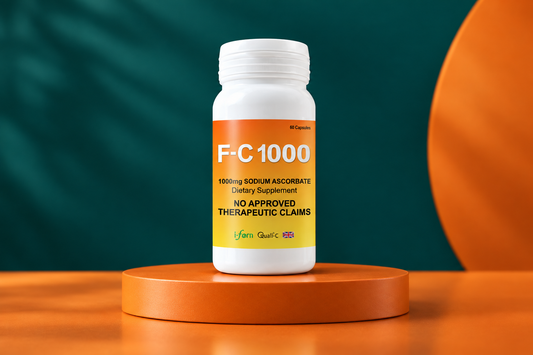 I-Fern F-C 1000 sodium ascorbate vitamin C 60-capsule product bottle | I-Fern USA