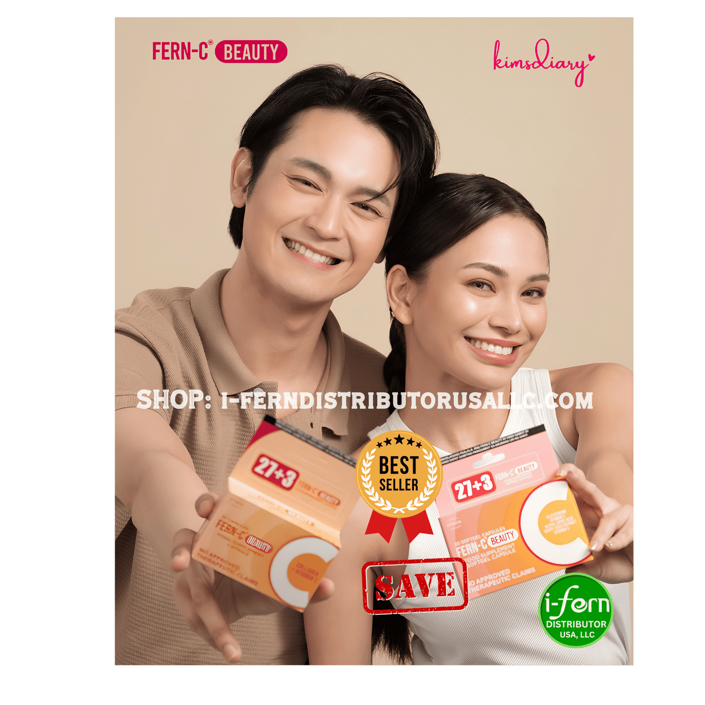 Fern-C Radiance Duo 30-Day | Glutathione & Collagen Softgel/Capsule I-fern USA shop online i-ferndistributorusallc.com