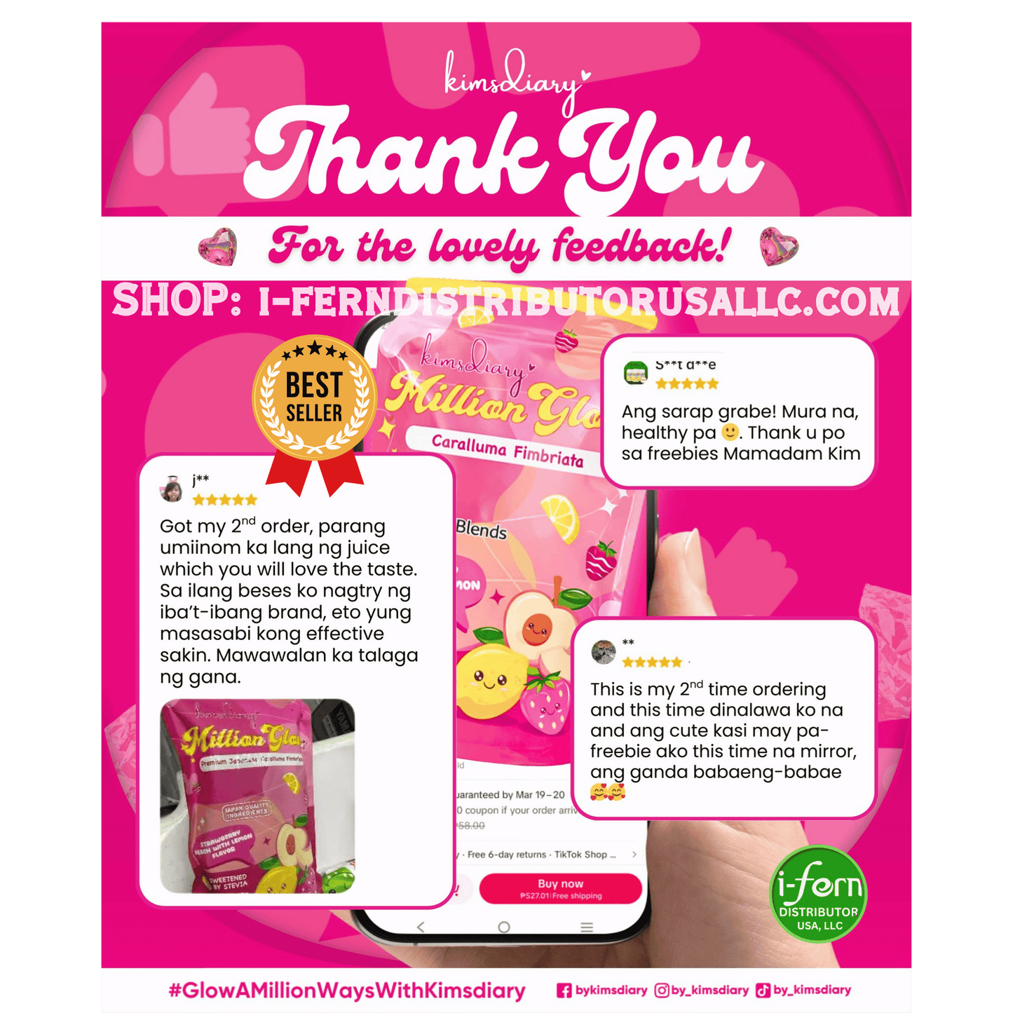 Kimsdiary Million Glow Strawberry Peach with Lemon Review shop online i-ferndistributorusallc.com