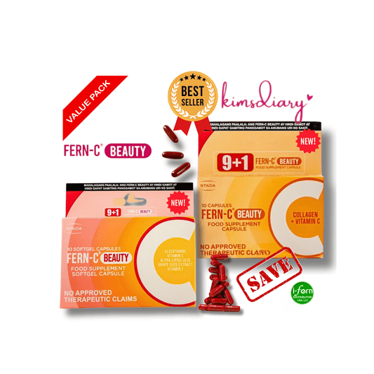 Fern-C Radiance Duo | Glutathione & Collagen Softgel/Capsule Bundle USA