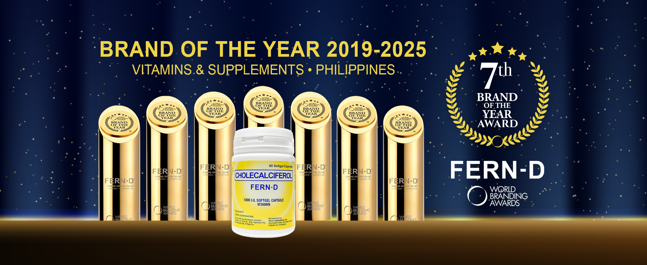 Load video: FERN-D recognizes its 7th consecutive &quot;Brand of the Year&quot; win at the World Branding Awards, emphasizing its dedication to improving the health and well-being of Filipinos.