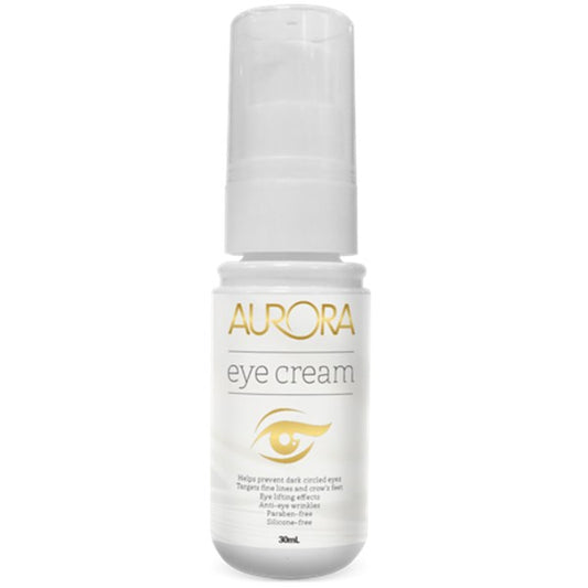 Aurora Eye Cream white bottle