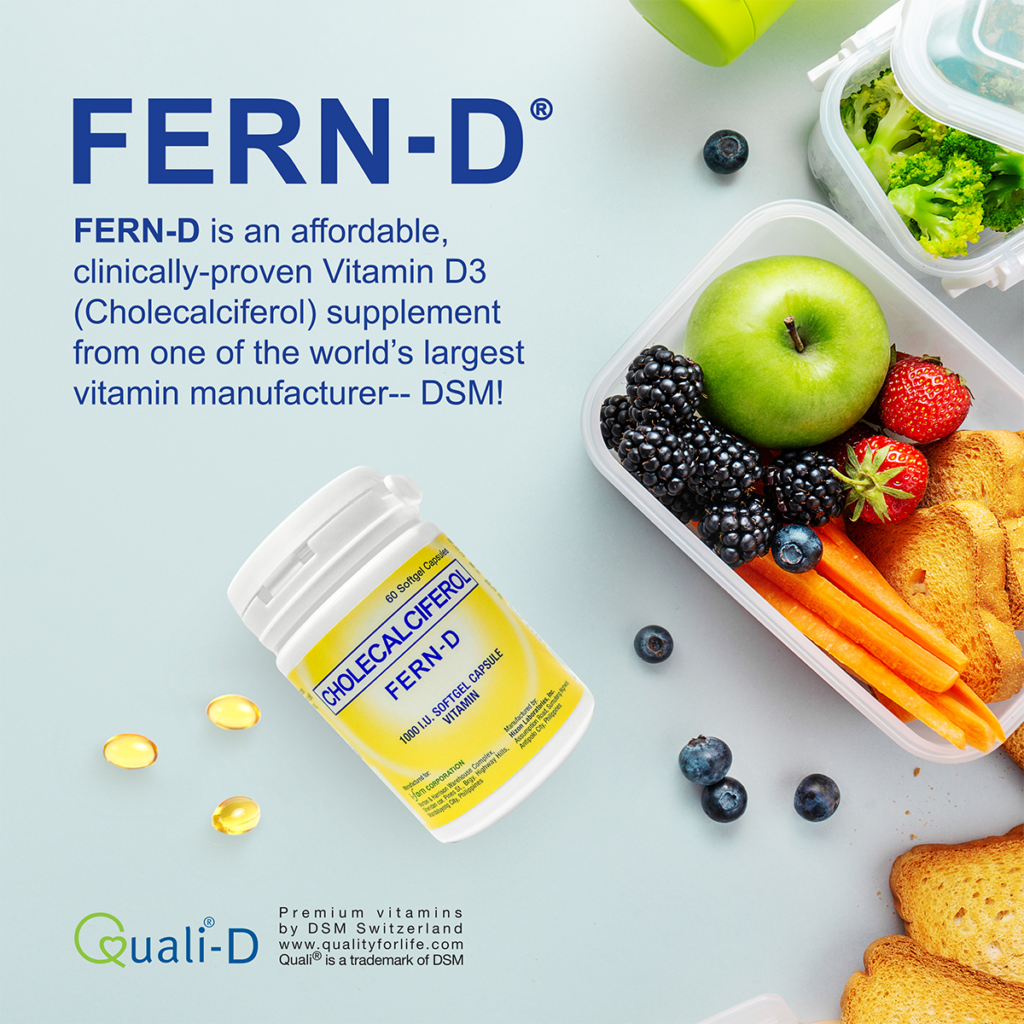 FERN-D Vitamin D3 1000 IU Softgels | Premium Quali-D® | 60 Ct