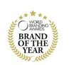 Logo for 'Brand of the Year' award on a white background