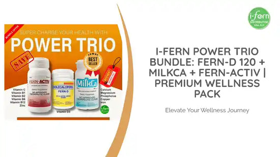 I-Fern Power Trio Bundle: FERN-D 120 + MilkCa + FERN-ACTIV | Premium Wellness Pack by@Outfy