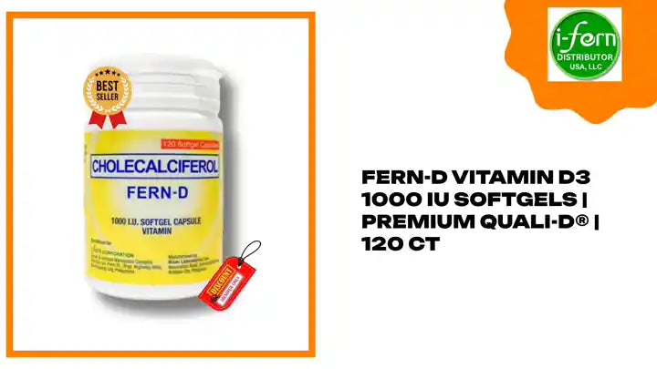 FERN-D Vitamin D3 1000 IU Softgels | Premium Quali-D&reg; | 120 Ct by@Outfy